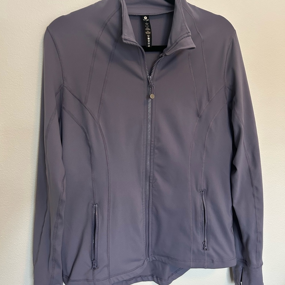 Purple Sporty Zip-Up Jacket